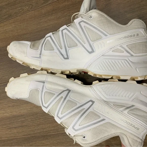 Salomon White Speedcross 3 Quick-Lace Trail Sneakers women’s 9 men’s 8 - Picture 6 of 12